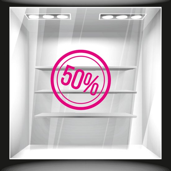 Αυτοκόλλητο εκπτώσεων - Κύκλος ποσοστό