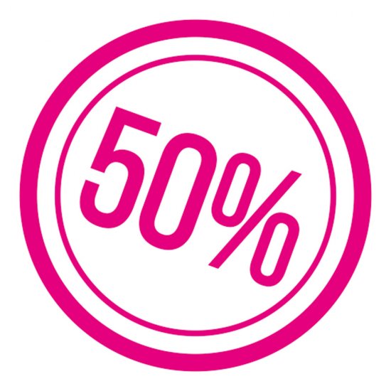 Αυτοκόλλητο εκπτώσεων - Κύκλος ποσοστό