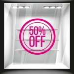 Αυτοκόλλητο εκπτώσεων - Κύκλος ποσοστό 1