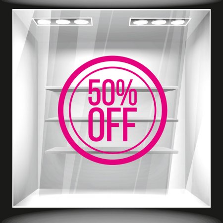 Αυτοκόλλητο εκπτώσεων - Κύκλος ποσοστό 1