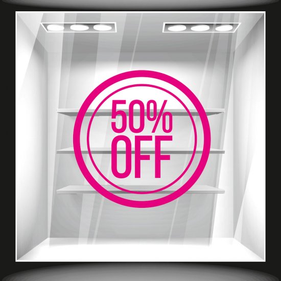 Αυτοκόλλητο εκπτώσεων - Κύκλος ποσοστό 1