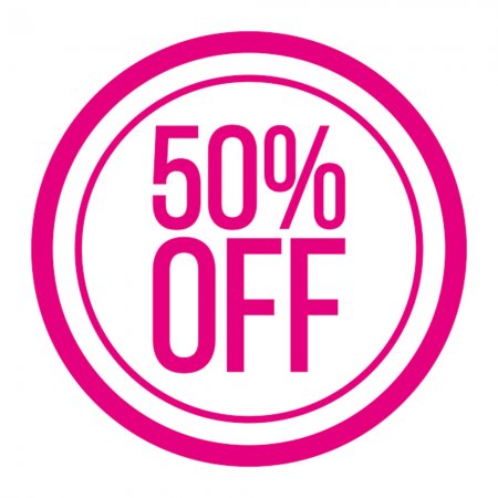 Αυτοκόλλητο εκπτώσεων - Κύκλος ποσοστό 1