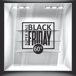 Αυτοκόλλητο Εκπτώσεων - Black Friday Super Sale