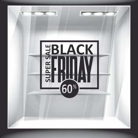 Αυτοκόλλητο Εκπτώσεων - Black Friday Super Sale