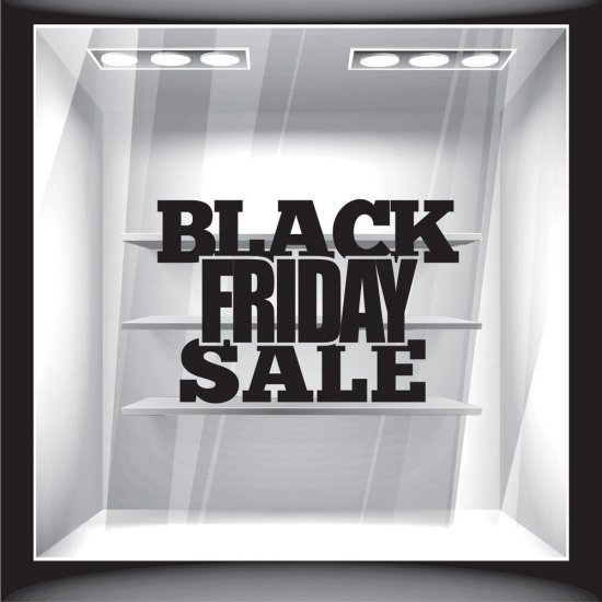 Αυτοκόλλητο Εκπτώσεων - Black Friday Sale 5