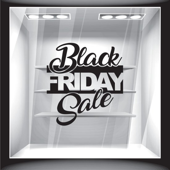 Αυτοκόλλητο Εκπτώσεων - Black Friday Sale 6