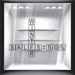 Αυτοκόλλητο Εκπτώσεων - Winter Sales