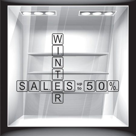 Αυτοκόλλητο Εκπτώσεων - Winter Sales