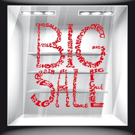 Αυτοκόλλητο Εκπτώσεων - Big Sale 02