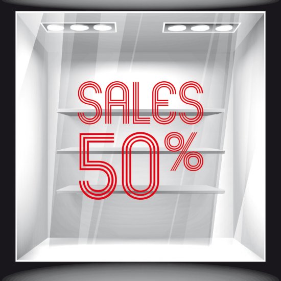 Αυτοκόλλητο Εκπτώσεων - Εκπτωτικό 44