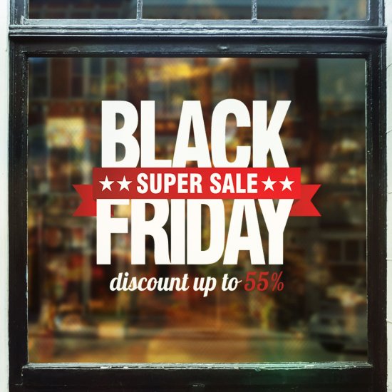 Αυτοκόλλητο Εκπτώσεων - Black Friday 29