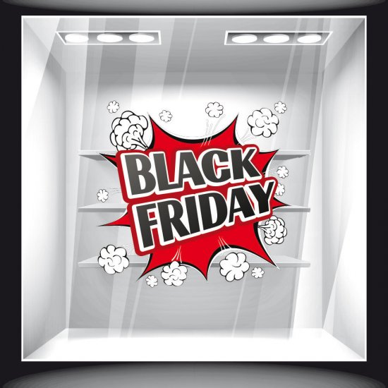 Αυτοκόλλητο Εκπτώσεων - Black Friday 48