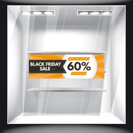 Αυτοκόλλητο Εκπτώσεων - Black Friday 63 Αυτοκόλλητο Εκπτώσεων - Black Friday 63