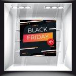 Αυτοκόλλητο Εκπτώσεων - Black Friday 65