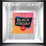 Αυτοκόλλητο Εκπτώσεων - Black Friday 66