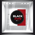 Αυτοκόλλητο Εκπτώσεων - Black Friday 72