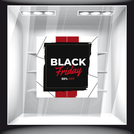 Αυτοκόλλητο Εκπτώσεων - Black Friday 74