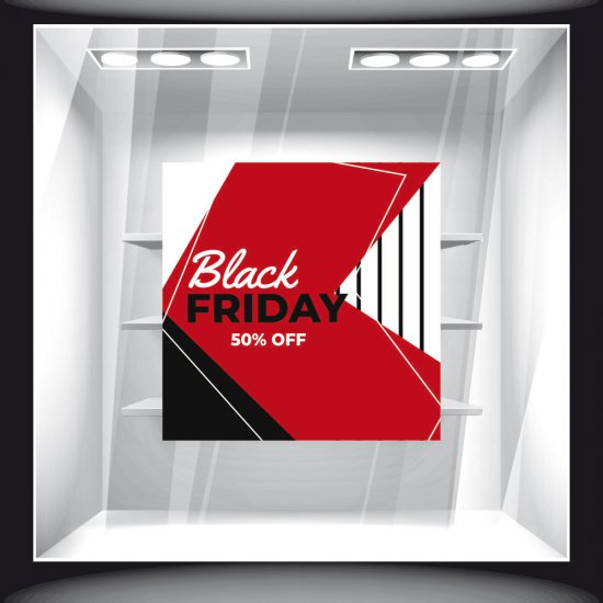 Αυτοκόλλητο Εκπτώσεων - Black Friday 75