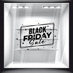 Αυτοκόλλητο Εκπτώσεων - Black Friday 80