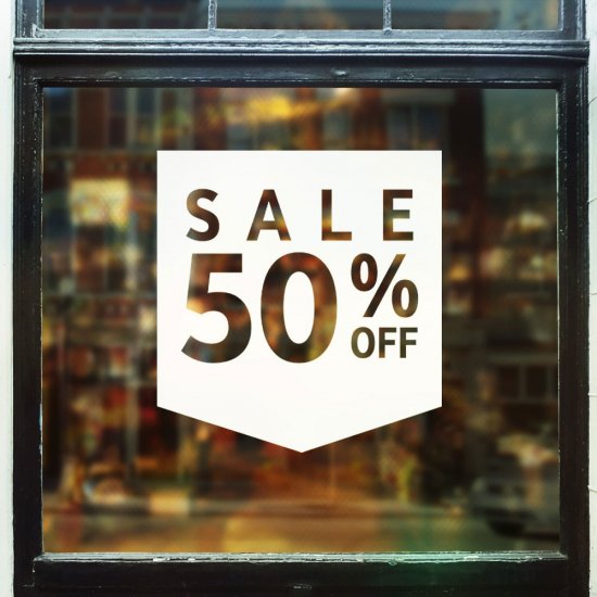 Αυτοκόλλητο Εκπτώσεων - Εκπτωτικό 61