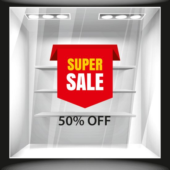 Αυτοκόλλητο Εκπτώσεων - Εκπτωτικό 65