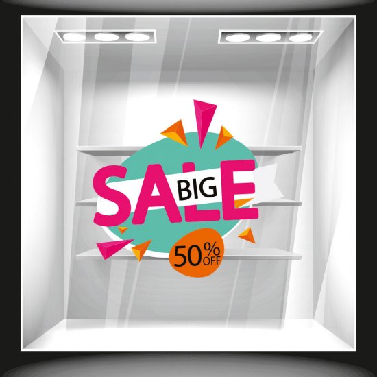 Αυτοκόλλητο Εκπτώσεων - Εκπτωτικό 76