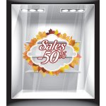 Αυτοκόλλητο βιτρίνας - Φθινόπωρο - Εκπτώσεις 4