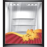 Αυτοκόλλητο βιτρίνας - Φθινόπωρο - Μπορντούρα φύλλο