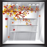 Αυτοκόλλητο βιτρίνας - Φθινόπωρο - Κλαδιά