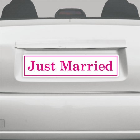 Διακόσμηση Γάμου - Αυτοκόλλητο πινακίδας Just Married Διακόσμηση Γάμου - Αυτοκόλλητο πινακίδας Just Married