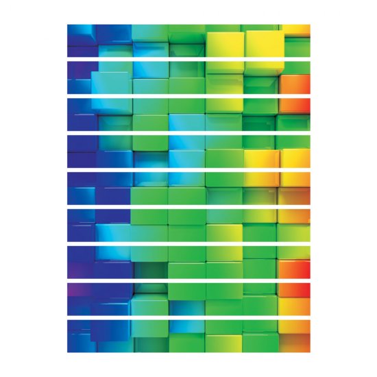 Αυτοκόλλητο σκάλας (Τιμή ανά τεμάχιο) - Χρωματιστοί κύβοι Αυτοκόλλητο σκάλας (Τιμή ανά τεμάχιο) - Χρωματιστοί κύβοι