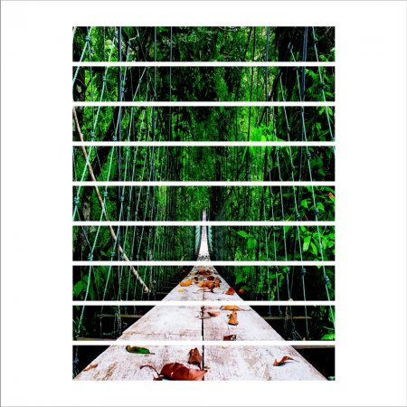 Αυτοκόλλητο σκάλας (Τιμή ανά τεμάχιο) - Ξύλινη γέφυρα