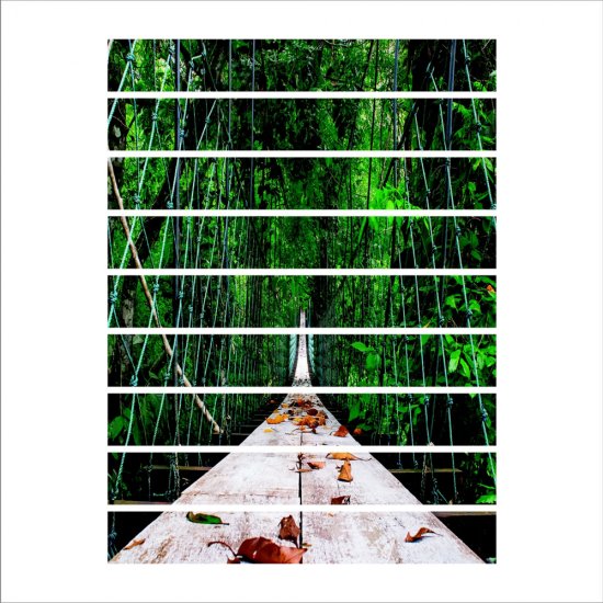 Αυτοκόλλητο σκάλας (Τιμή ανά τεμάχιο) - Ξύλινη γέφυρα