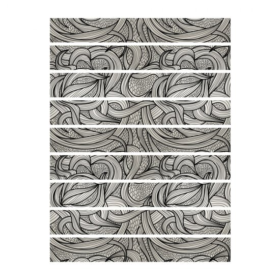 Αυτοκόλλητο σκάλας (Τιμή ανά τεμάχιο) - Vintage μοτίβο 2