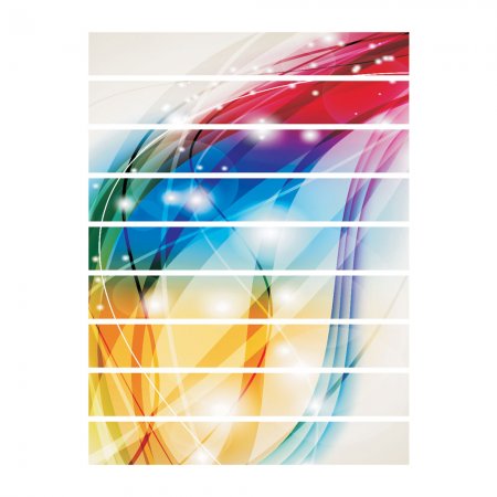 Αυτοκόλλητο σκάλας (Τιμή ανά τεμάχιο)  - Abstract colors