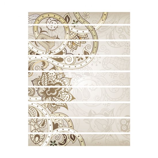 Αυτοκόλλητο σκάλας (Τιμή ανά τεμάχιο) - Vintage μοτίβο 7