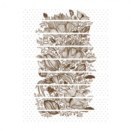 Αυτοκόλλητο σκάλας (Τιμή ανά τεμάχιο) - Vintage flowers