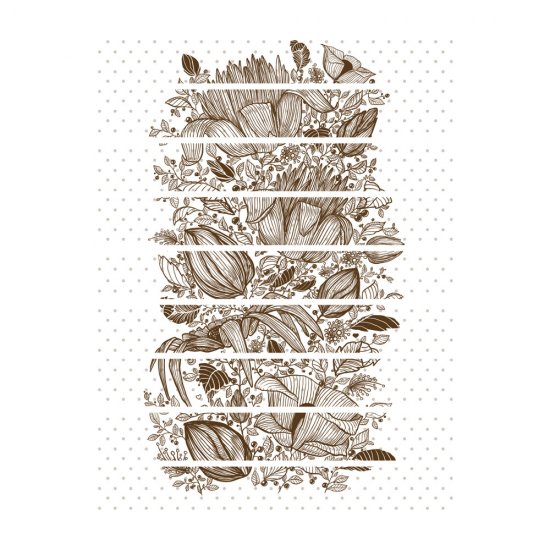 Αυτοκόλλητο σκάλας (Τιμή ανά τεμάχιο) - Vintage flowers