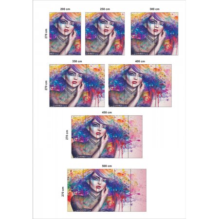 Αυτοκόλλητη Ταπετσαρία - Woman in Color