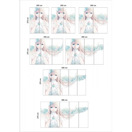 Αυτοκόλλητη Ταπετσαρία - Anime Girl