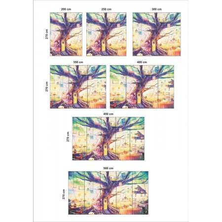 Αυτοκόλλητη Ταπετσαρία - Παραμυθένιο δέντρο