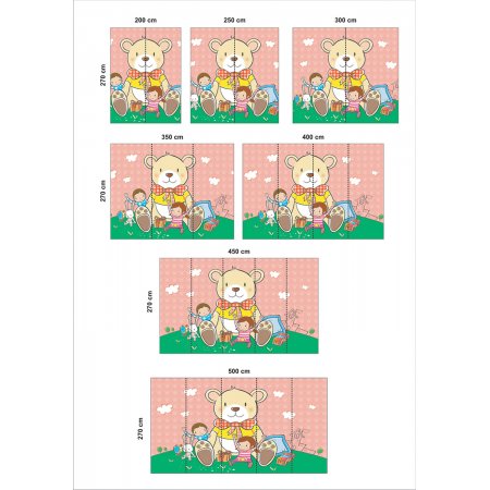 Αυτοκόλλητη ταπετσαρία - Παιχνίδι με λούτρινο