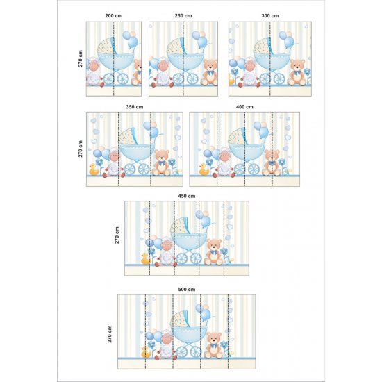 Αυτοκόλλητη ταπετσαρία - Καροτσάκι