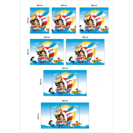 Αυτοκόλλητη ταπετσαρία - Θαλάσσια σπορ