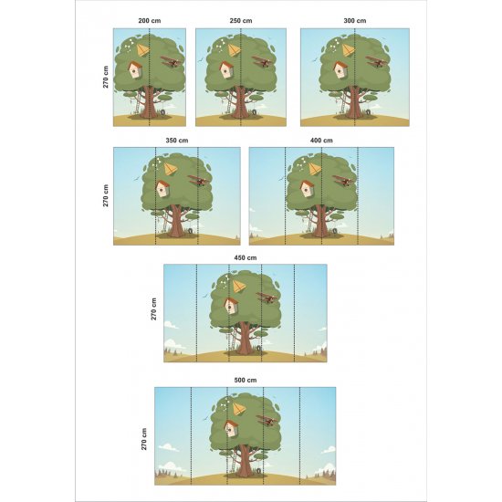 Αυτοκόλλητη ταπετσαρία - Παιχνίδια στο δέντρο