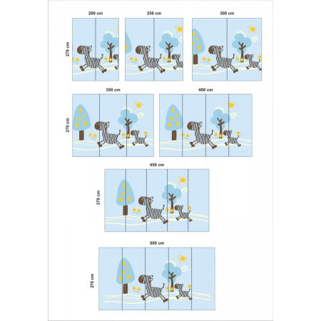 Αυτοκόλλητη ταπετσαρία - Ζεβράκια