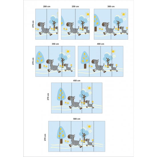 Αυτοκόλλητη ταπετσαρία - Ζεβράκια
