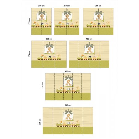 Αυτοκόλλητη ταπετσαρία - Πράσινο τρενάκι