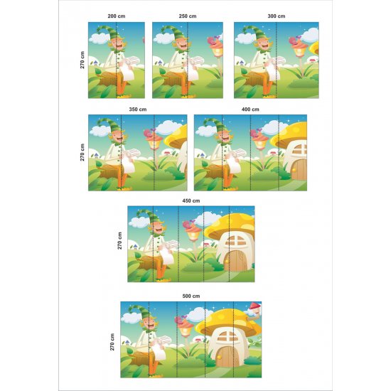 Αυτοκόλλητη ταπετσαρία - Στο μανιταρόσπιτο