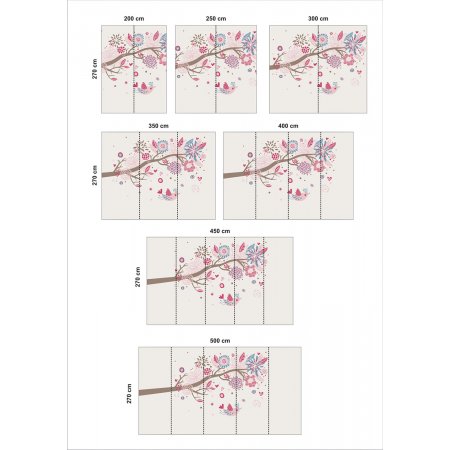 Αυτοκόλλητη ταπετσαρία - Ροζ αγάπη